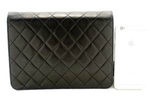CHANEL Small Chain Shoulder Bag Clutch Black Quilted Flap Lambskin n79 hannari-shop