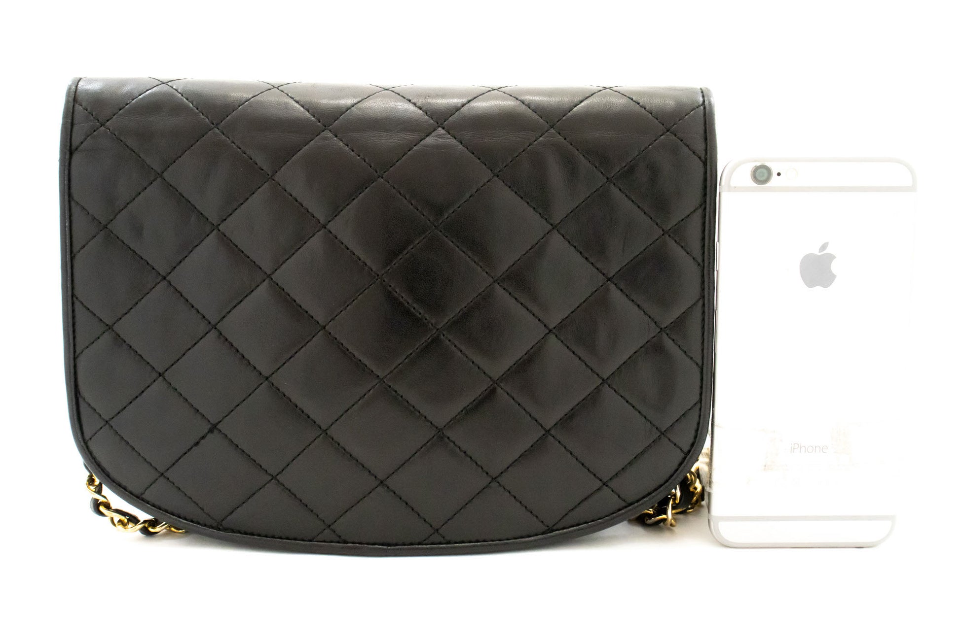 CHANEL Paris Limited Vintage Small Chain Shoulder Bag Black ai8 hannari-shop