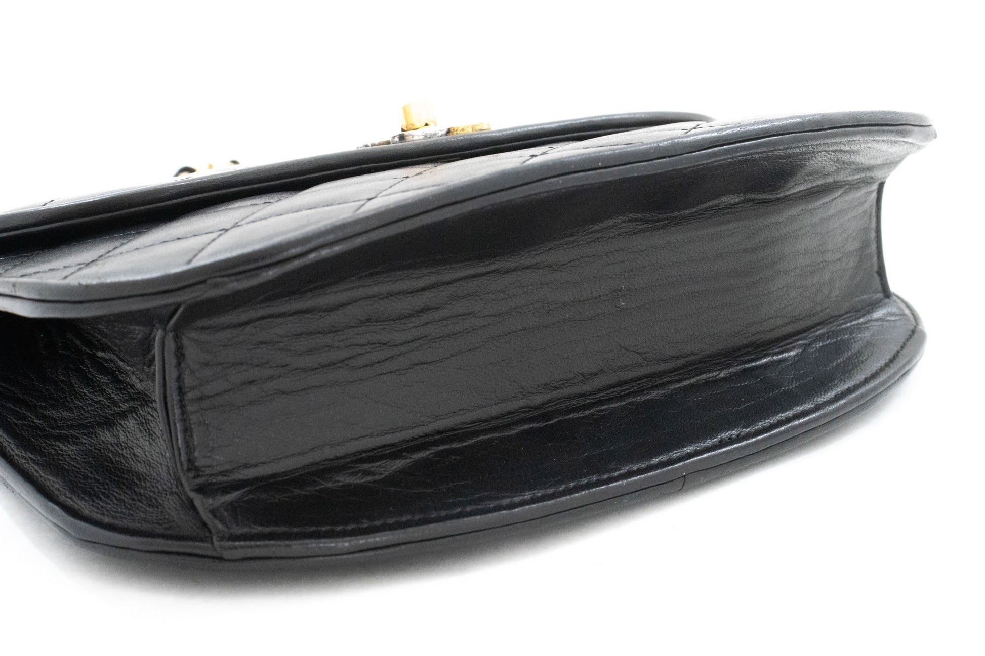 CHANEL Paris Limited Vintage Small Chain Shoulder Bag Black ai8 hannari-shop