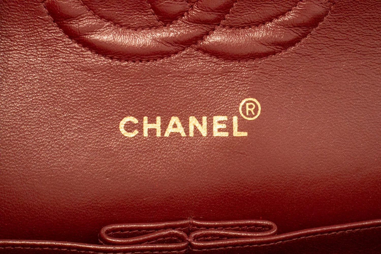 CHANEL Classic Double Flap 10" Ketten-Umhängetasche Schwarz Lammleder am1 hannari-shop