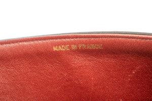 CHANEL Klassische 10"-Schultertasche mit Doppelklappe und Kette, schwarzes Lammleder, m19