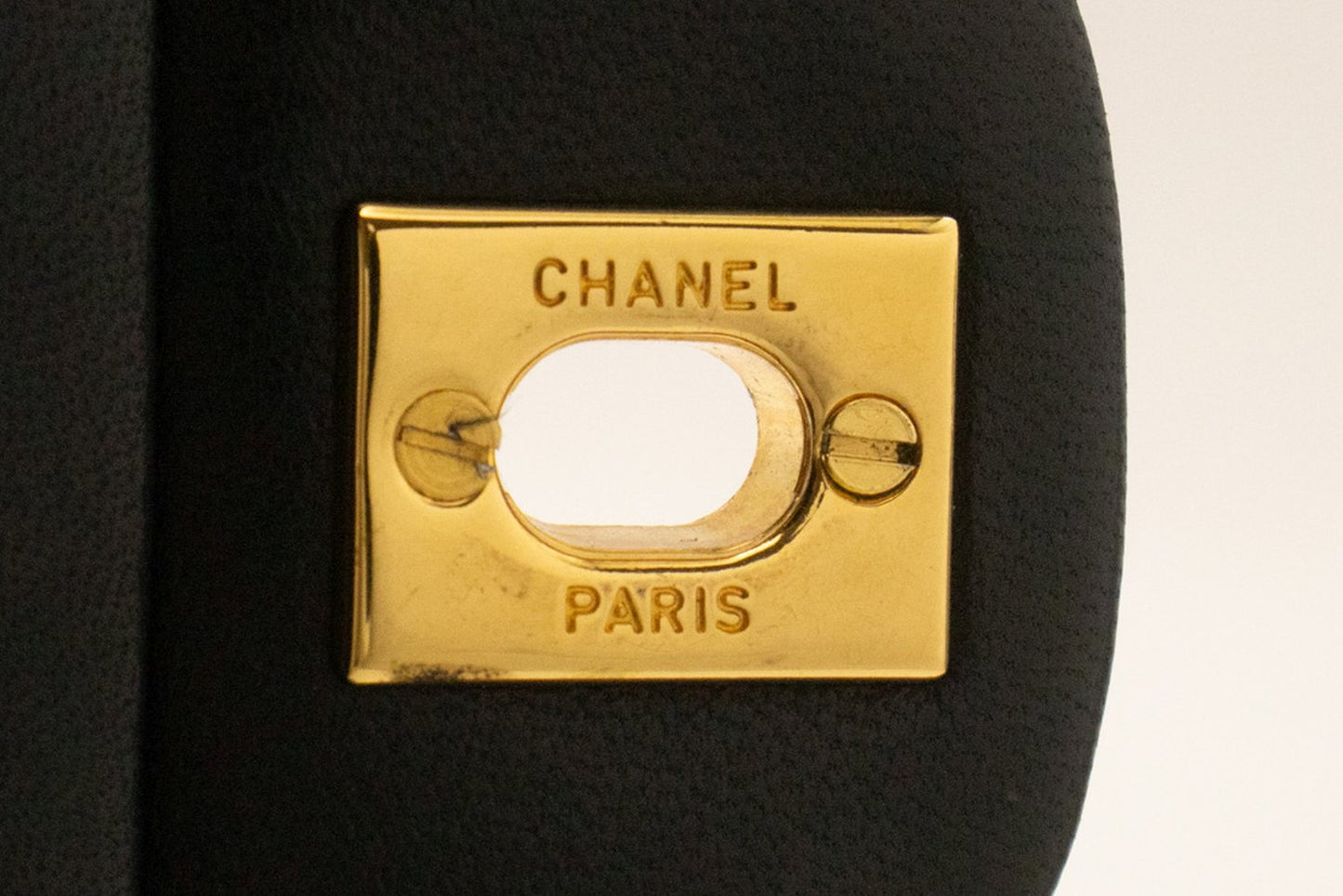 CHANEL Classic Double Flap 10" Ketten-Schultertasche Schwarz Lammleder ak9 hannari-shop