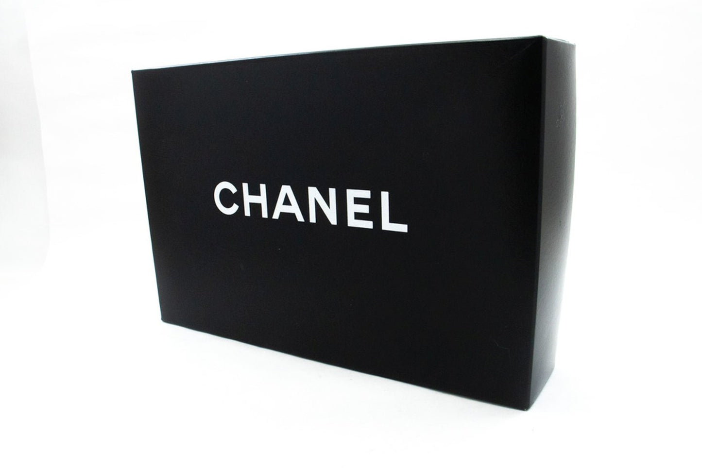 CHANEL Classic Double Flap 10" Ketten-Umhängetasche Schwarz Lammleder ak7 hannari-shop