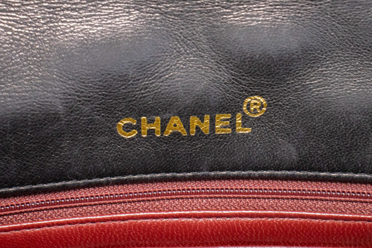 CHANEL Diana Flap Chain Shoulder Bag Black Quilted Lambskin am8 hannari-shop