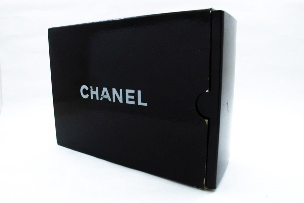 CHANEL Classic Double Flap 9" Chain Shoulder Bag Schwarzes Lammleder ap2 hannari-shop