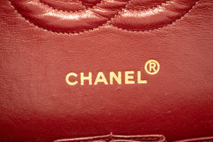 CHANEL Classic Double Flap 10" Chain Shoulder Bag Black Lambskin m77 hannari-shop