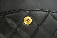 CHANEL Classic Double Flap 10" Chain Shoulder Bag Black Lambskin m90 hannari-shop