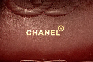 CHANEL Classic Double Flap 10" Chain Shoulder Bag Black Lambskin m90 hannari-shop
