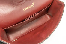 CHANEL Classic Double Flap 10" Chain Shoulder Bag Black Lambskin m90 hannari-shop