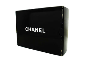CHANEL Classic Double Flap 10" Chain Shoulder Bag Black Lambskin m90 hannari-shop