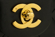 CHANEL Classic Double Flap 9" Chain Shoulder Bag Black Lambskin m85 hannari-shop