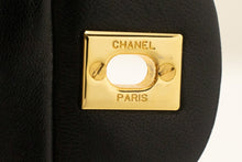 CHANEL Classic Double Flap 9" Chain Shoulder Bag Black Lambskin m85 hannari-shop