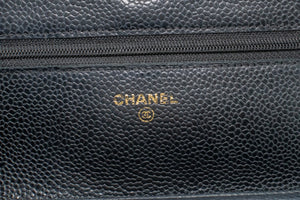 CHANEL Caviar Wallet On Chain WOC Black Shoulder Bag Crossbody n45 hannari-shop