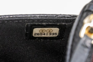 CHANEL Caviar Wallet On Chain WOC Black Shoulder Bag Crossbody n45 hannari-shop