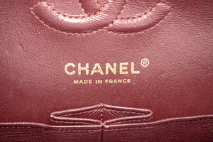 CHANEL Grained Calfskin Double Flap 9" Chain Shoulder Bag Black n49 hannari-shop