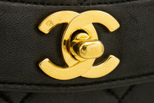 CHANEL Diana Flap Chain Shoulder Bag Black Quilted Lambskin Purse n77 hannari-shop