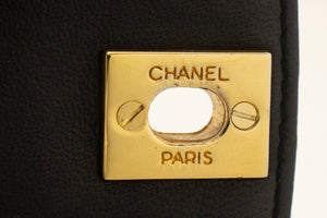CHANEL Diana Flap Chain Shoulder Bag Black Quilted Lambskin Purse n77 hannari-shop