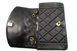 CHANEL Diana Flap Chain Shoulder Bag Black Quilted Lambskin Purse n77 hannari-shop