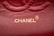 CHANEL Classic Double Flap 10" Chain Shoulder Bag Black Lambskin n44 hannari-shop