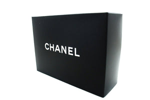 CHANEL Classic Double Flap 10" Chain Shoulder Bag Black Lambskin n44 hannari-shop