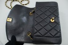 CHANEL Diana Flap Chain Shoulder Bag Black Quilted Lambskin Purse n80 hannari-shop