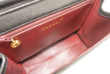 CHANEL Small Chain Shoulder Bag Clutch Black Quilted Flap Lambskin p06 hannari-shop