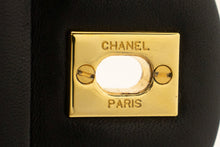 CHANEL Classic Double Flap 9" Chain Shoulder Bag Black Lambskin p02 hannari-shop