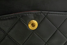 CHANEL Classic Double Flap 9" Chain Shoulder Bag Black Lambskin p02 hannari-shop