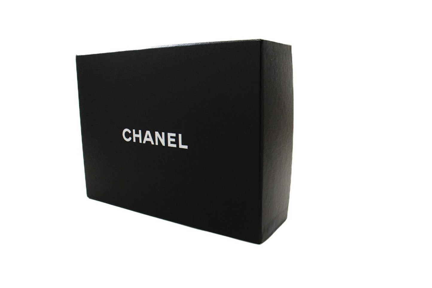 CHANEL Geldbörse mit Kette WOC aus genarbtem Kalbsleder, schwarze Schultertasche p60 hannari-shop