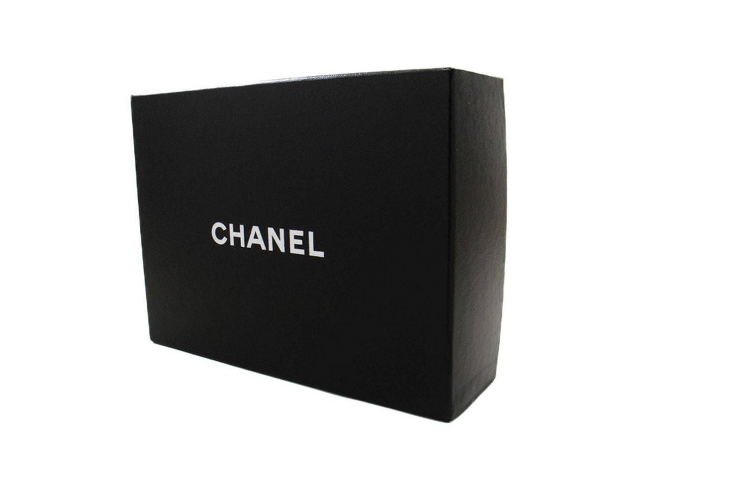 CHANEL Geldbörse mit Kette WOC aus genarbtem Kalbsleder, schwarze Schultertasche p60 hannari-shop