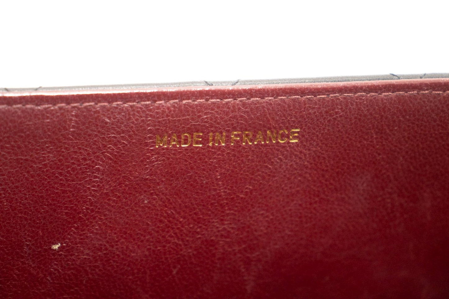 CHANEL Klassische große 13" Umhängetasche mit Umhängekette und schwarzer Lammhaut j74
