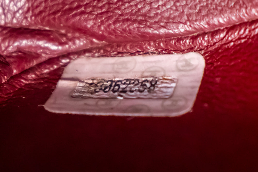 CHANEL Klassische große 13" Umhängetasche mit Umhängekette und schwarzer Lammhaut j74