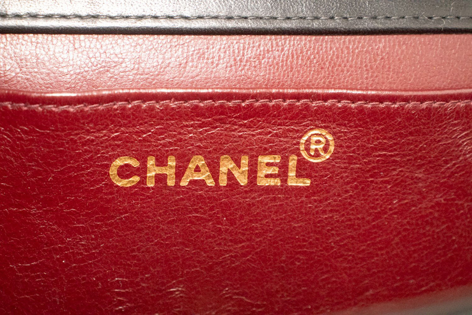 CHANEL Full Flap Small Chain Schultertasche Clutch Schwarz Steppung ab7 hannari-shop