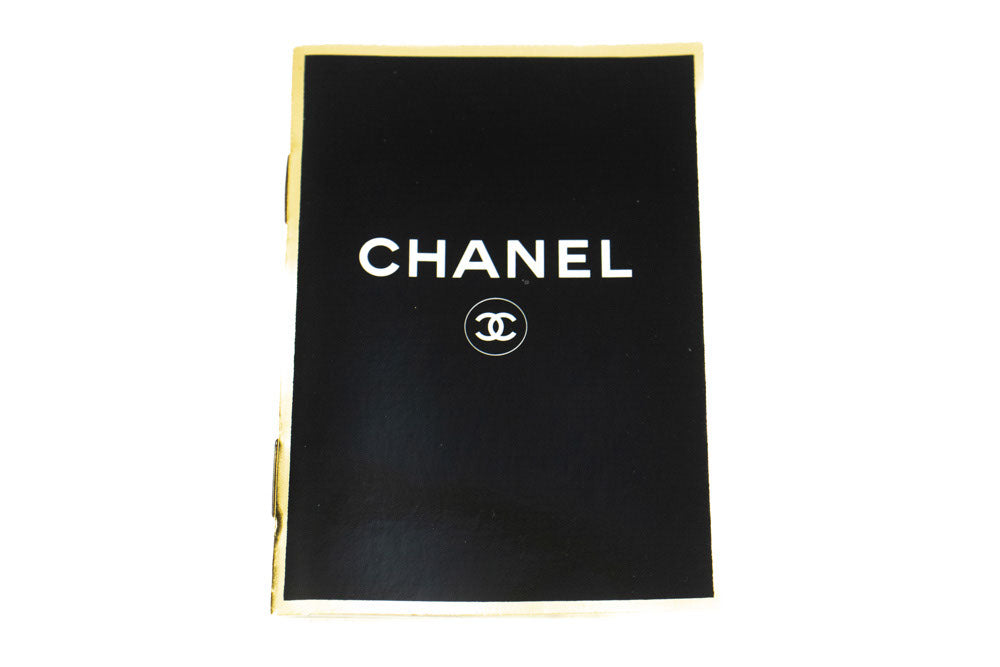 CHANEL Classic Double Flap 10" Kettenschultertasche Schwarz Lammleder ad8 hannari-shop