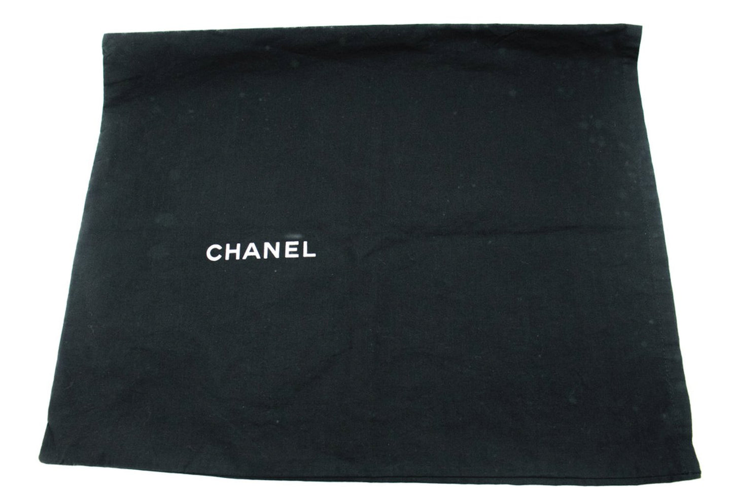 CHANEL Klassische große 11"-Umhängetasche mit Kette und Klappe in Kaviarschwarz L66