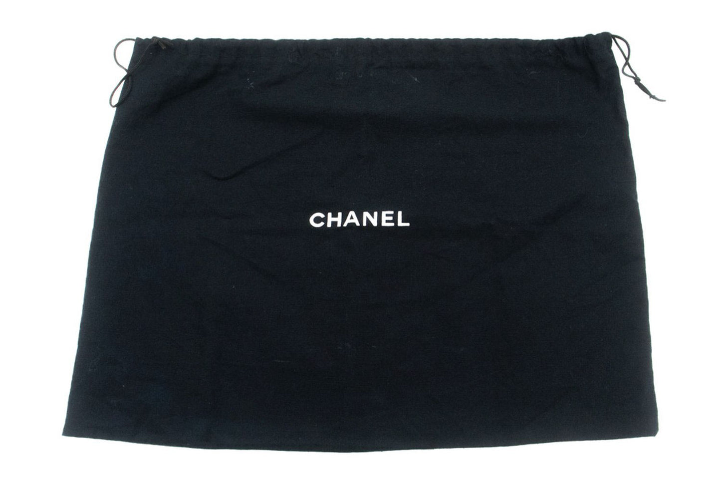 CHANEL Classic Double Flap 10" Kettenschultertasche Schwarz Lammleder ad8 hannari-shop