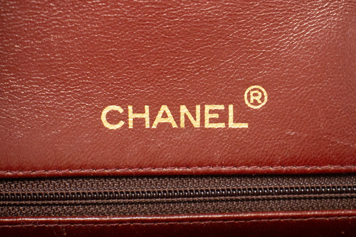 CHANEL Classic Double Flap Square Chain Schultertasche Schwarz Lamm ad1 hannari-shop
