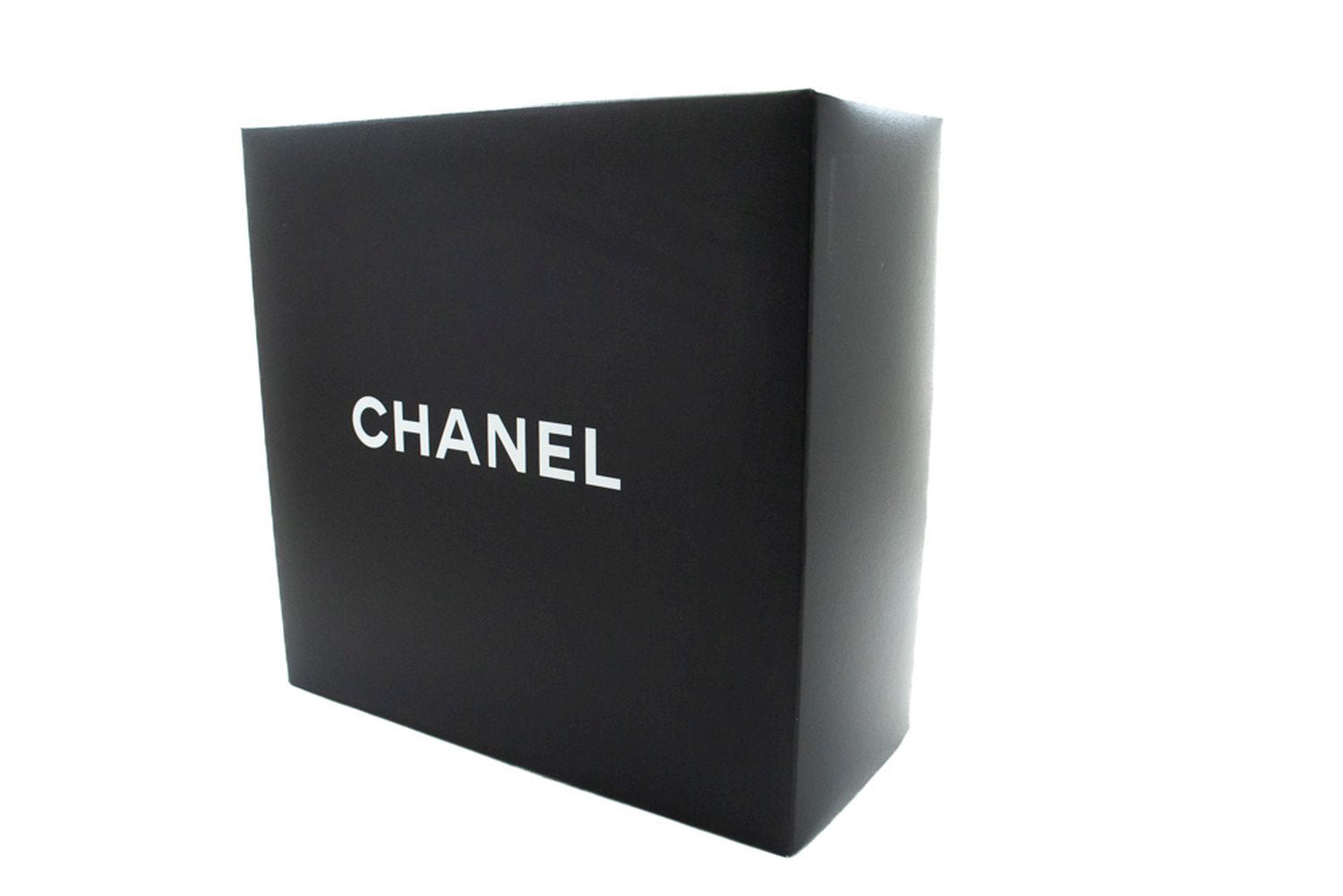 CHANEL Classic Double Flap Square Chain Schultertasche Schwarz Lamm ad1 hannari-shop