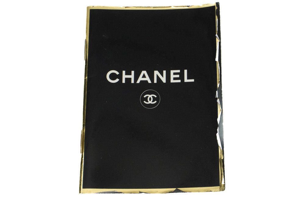 CHANEL Classic Double Flap 10" Schultertasche mit Kette, Schwarz, Lammleder ag1 hannari-shop