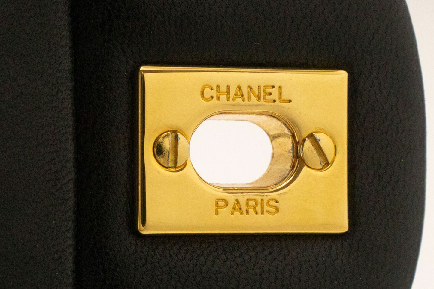 CHANEL Classic Double Flap 10" Schultertasche mit Kette, Schwarz, Lammleder ag1 hannari-shop
