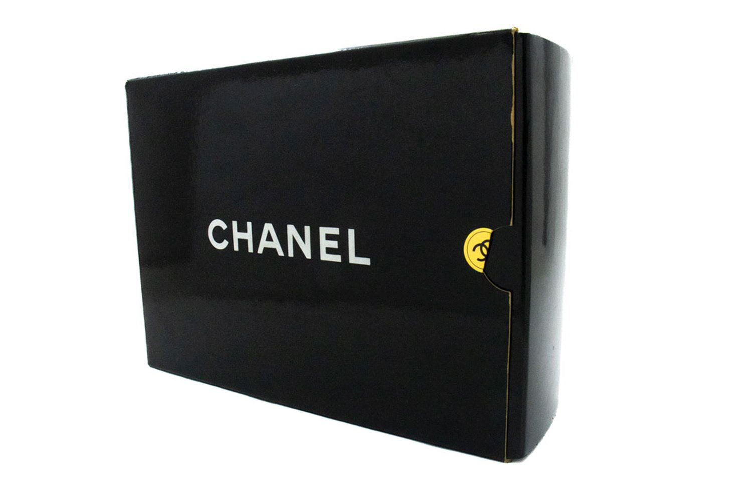 CHANEL Classic Double Flap 10" Schultertasche mit Kette, Schwarz, Lammleder ag1 hannari-shop