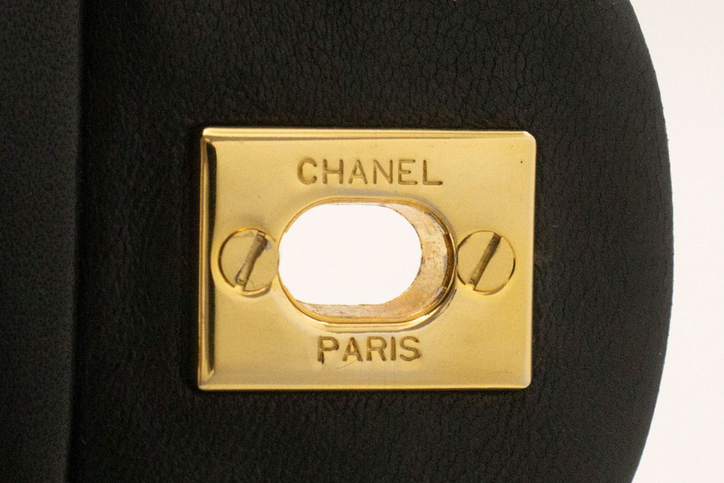 CHANEL Classic Double Flap 9" Chain Schultertasche Schwarz Lammleder ag6 hannari-shop