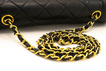 CHANEL Diana Flap Chain Shoulder Bag Black Quilted Lambskin Purse ah1 hannari-shop