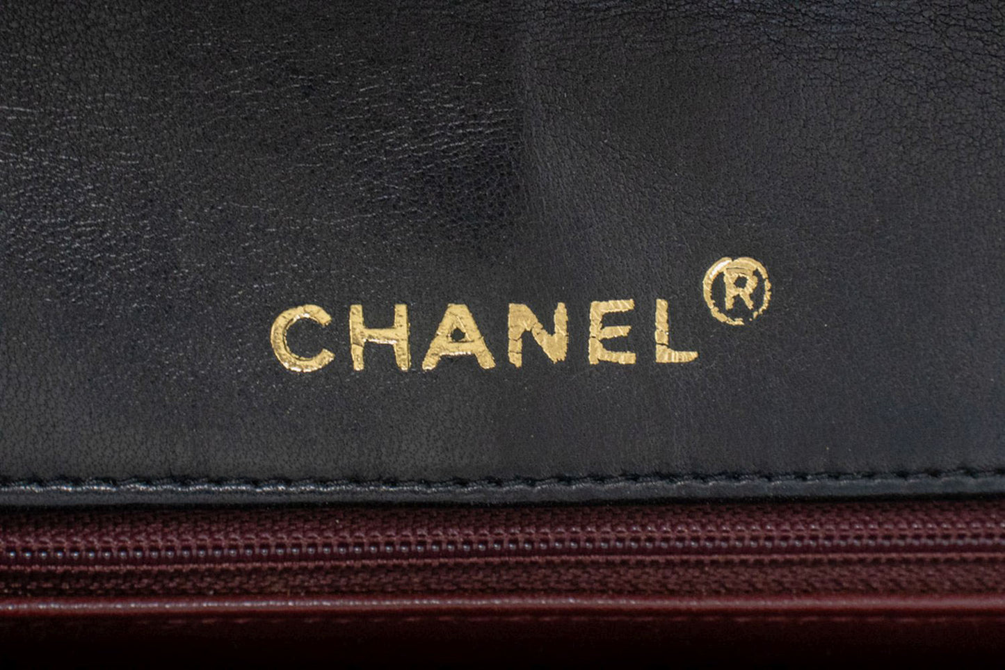 CHANEL Diana Flap Chain Schultertasche Schwarz Stepp Lammleder Geldbörse ah1 hannari-shop