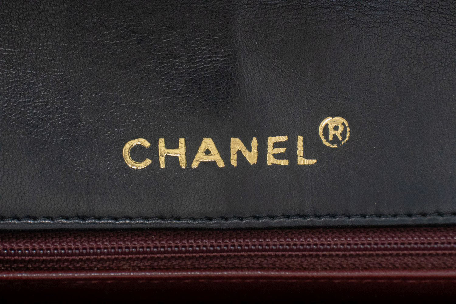 CHANEL Diana Flap Chain Schultertasche Schwarz Stepp Lammleder Geldbörse ah1 hannari-shop