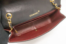CHANEL Diana Flap Chain Shoulder Bag Black Quilted Lambskin Purse ah1 hannari-shop
