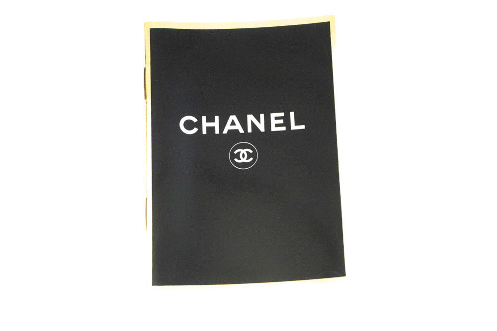 CHANEL Classic Double Flap 10" Chain Shoulder Bag Black Lambskin ag5 hannari-shop