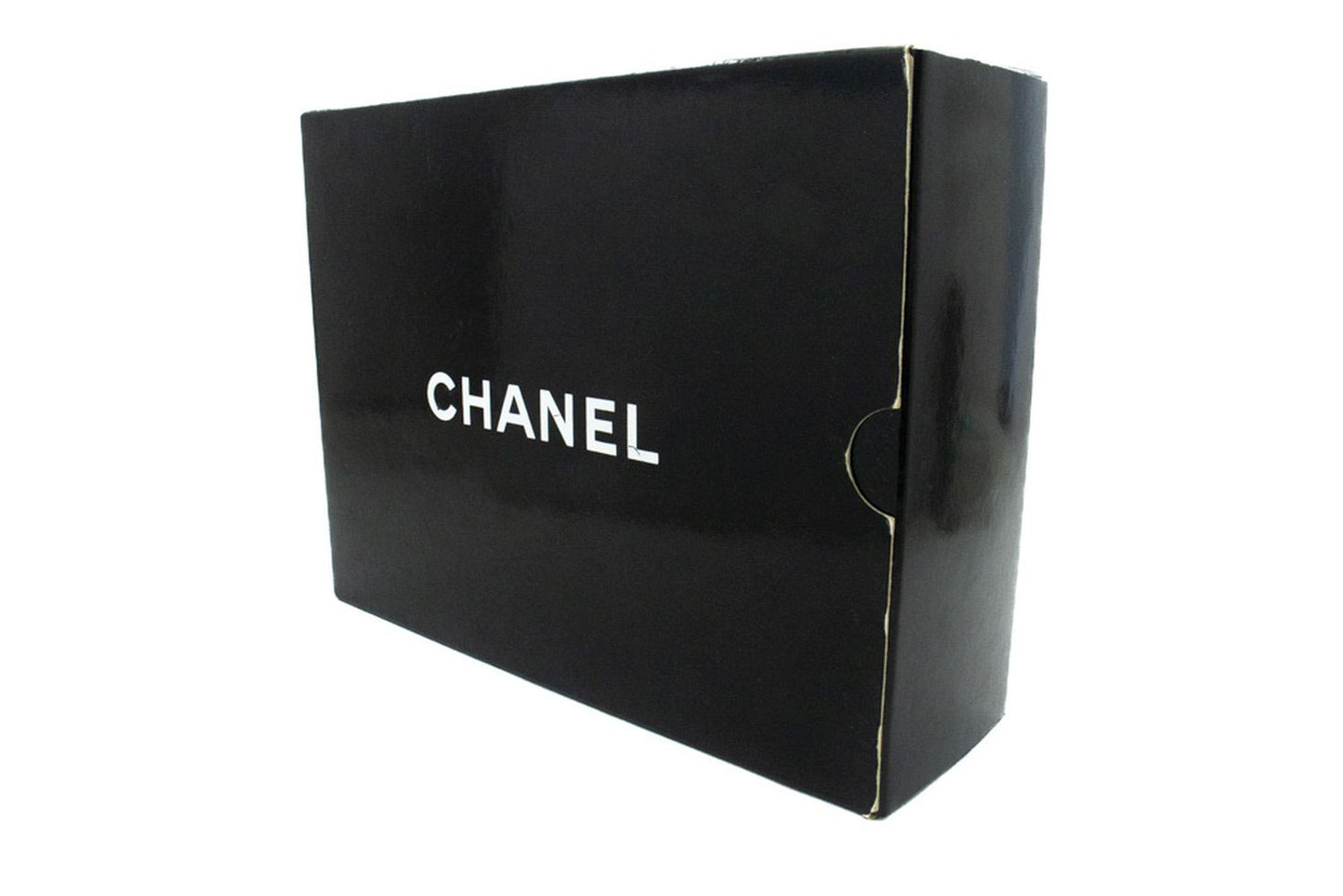 CHANEL Classic Double Flap 10" Chain Shoulder Bag Black Lambskin ag5 hannari-shop