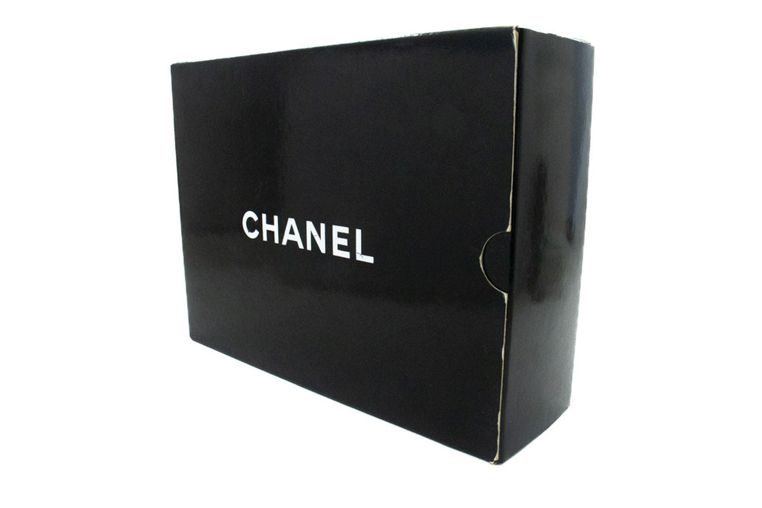 CHANEL Classic Double Flap 10" Chain Shoulder Bag Black Lambskin ag5 hannari-shop