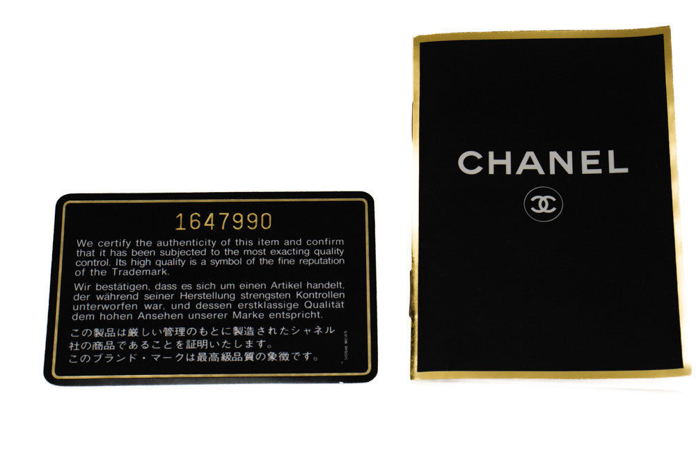 CHANEL Mini Square Kleine Kettentasche Umhängetasche Schwarz Lammfell ag7 hannari-shop